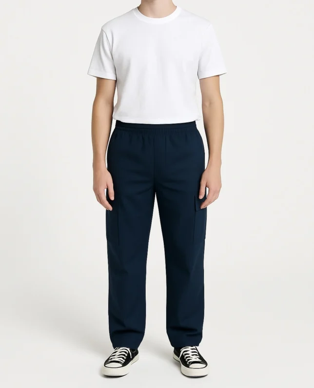 Dark Blue Cargo Trousers