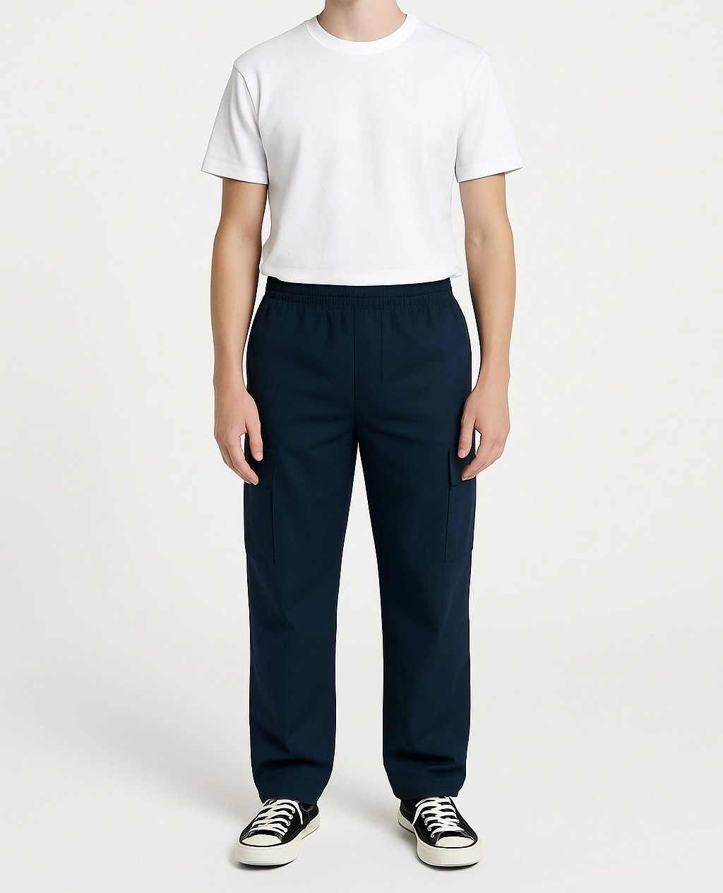 Dark Blue Cargo Trousers